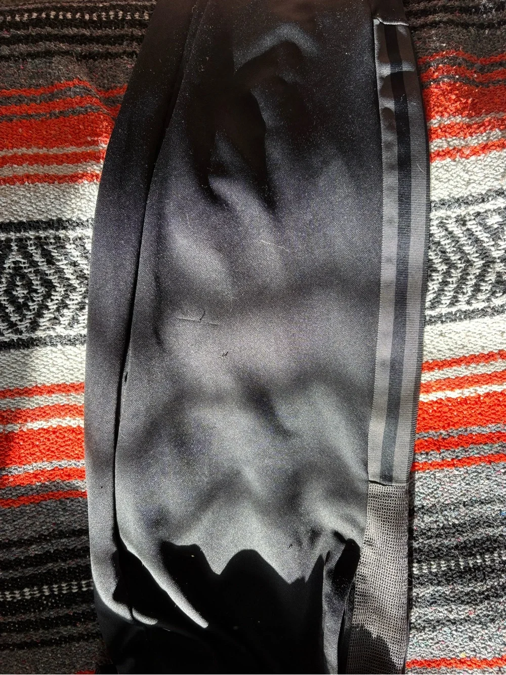 adidas Black Slim Athletic Joggers with Reflective Stripes